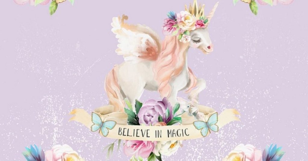 Are Unicorns Real Animals - a Pretty Unicorn Princess with a Banner Believe in Magic