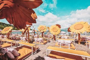 Inflatable Island in Philippines - Sunflower Lounge