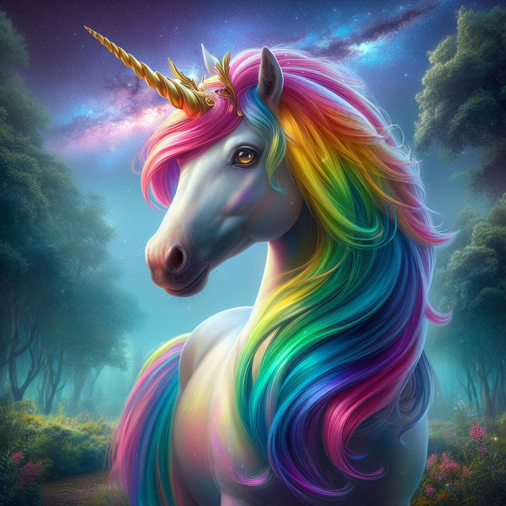 Stunning European Rainbow Unicorn