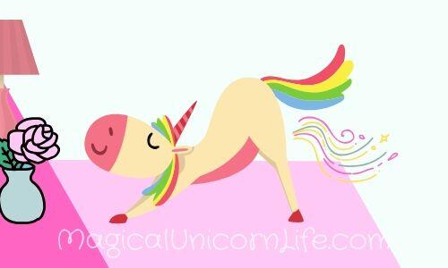 Funny Unicorn Pictures - Downward Facing Unicorn