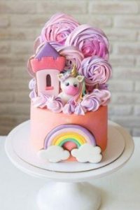 Unicorn Castle Cake