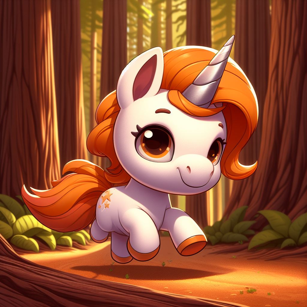 Redwood Forest Cute Unicorn