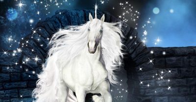 Do Unicorns Have Magical Powers? - A Sparkling White Unicorn